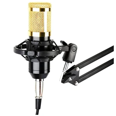 Image of KINSMAN KMICKIT Professional Condenser Microphone Kit Gold