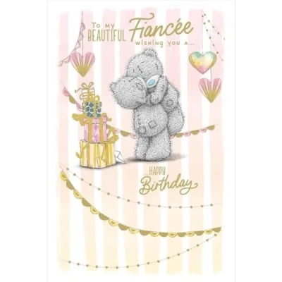 Image of Me To You Bear Beautiful Fiancée Birthday Card