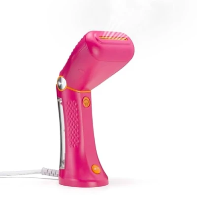 Image of Conair Extreme Steam Handheld Clothes Steamer, 90ml detachable water tank, Fast 35 second heat up, Lightweight Travel Garment Worldwide Use, Pink, GSC24PKU
