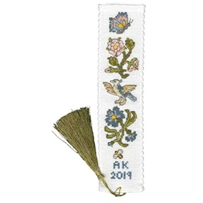 Image of Bothy Designs Roses and Cornflowers Counted Cross Stitch Kit