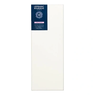 Image of Lefranc &amp; Bourgeois Classic 111135 Stretcher Frame 100% Cotton 350 g/m² Archival Quality Acid for Increased Durability Primed 20 x 80 cm
