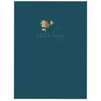 Image of 2025 A5 Week To View Botanical Butterflies &amp; Rabbit WTV Personal Diary Planner (Rabbit Green)