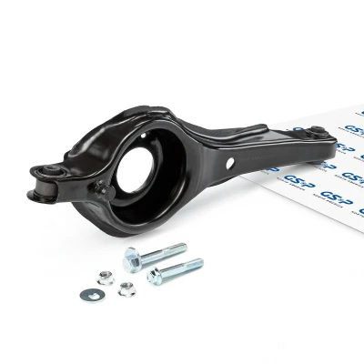 Image of 30639917, 30666105 Suspension Arm DELPHI TC2332 without ball joint both sides Trailing Sheet Steel FORD: Focus 2, Mk1 Hatchback