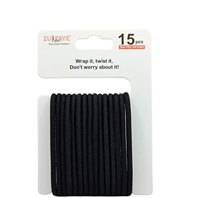 Image of Zulfaye Hair Bands for Women, 4mm Snag Free Elastic Band no Damage Girls, Hairbands Ponytail Holders