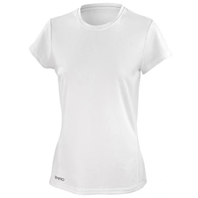 Image of Spiro Women&#039;s Quick Dry Super Soft Short Sleeve T Shirt, Womens, white white, S
