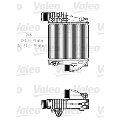 Image of 9675627980 Intercooler VALEO 818290 Aluminium PEUGEOT: Partner III Van, 308 II Hatchback, CITROËN: Berlingo C4 Cactus