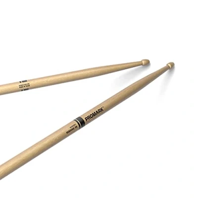 Image of Promark Rebound 5B, 595&quot; Hickory Drum Stick Acorn Wood Tip, Lacquer, Balance