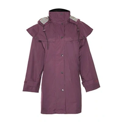 Image of Champion Country Estate Women Windsor Waterproof Riding Coat Plum 14