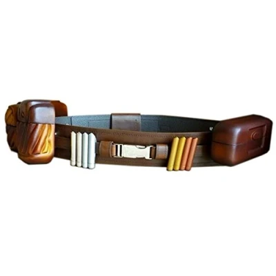 Image of OEM Anakin Deluxe Full Belt Pouches Capsules Jedi Costume Prop Star Wars Accessories (XL)