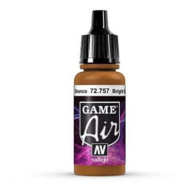 Image of Vallejo Game Air 17 ml Acrylic Paint Bright Bronze