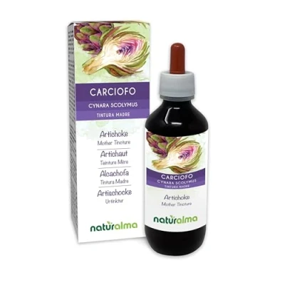 Image of Artichoke (Cynara scolymus) Leaves Alcohol Free Mother Tincture Naturalma Liquid Extract Drops 200 ml Food Supplement Vegan