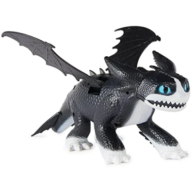 Image of Dragons DreamWorks Fire and Flight 30.4 cm Thunder Figure with Lights Sounds, The Nine Realms, Kids’ Toys for Ages 4 Up