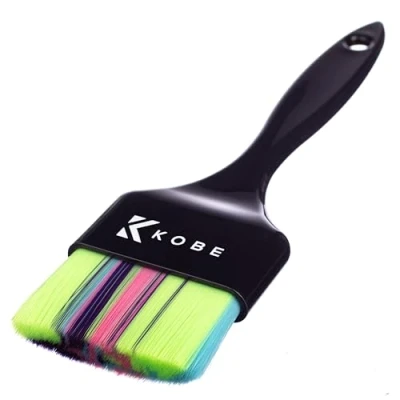 Image of Kobe hair Dye/Tint brush. Colourful soft bristles Professional Tinting and dyeing