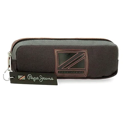 Image of Pepe Jeans Cody Black Pencil Case 22x7x3 cms Polyester
