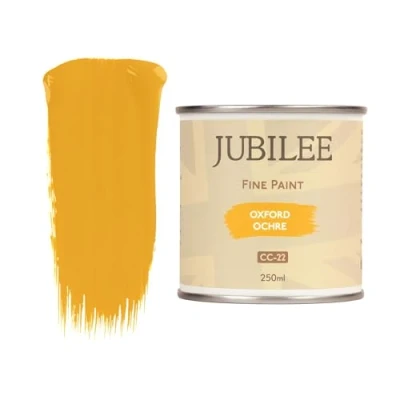 Image of Guild Lane Jubilee Fine Paint Oxford Ochre Furniture, Metal, Fabric, Glass &amp; More Indoor Outdoors Water Based Acrylic 250ml