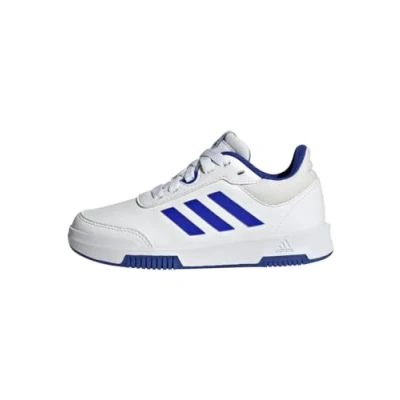 Image of adidas Performance Tensaur Sport 2.0 K Training shoe for kids, Size: 12K, Ftwr white/lucid blue/core black Synthetics/textile