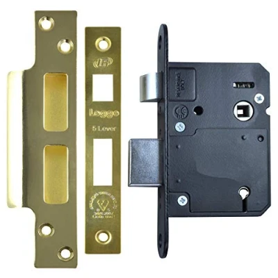 Image of LEGGE N5762 BS 5 Lever Sashlock 76mm Polished Brass