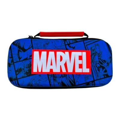 Image of WONDEE Nintendo Switch, Switch OLED and Lite Marvel Avengers Comic Style Case with Internal Screen Protection 10 Games to Store Case/Case, Official Merchandise