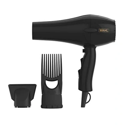 Image of Wahl Hairdryer, PowerPik 2, Dryer for Women, Hair with Pik Attachment, Afro Caribbean Hair, Three Heat Settings, Anti frizz Drying, Black