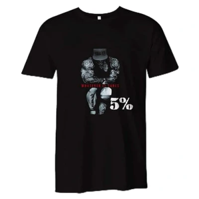 Image of Rip Rich Piana 5% Whatever It Takes Tee Black T Shirt Mens Size XXL