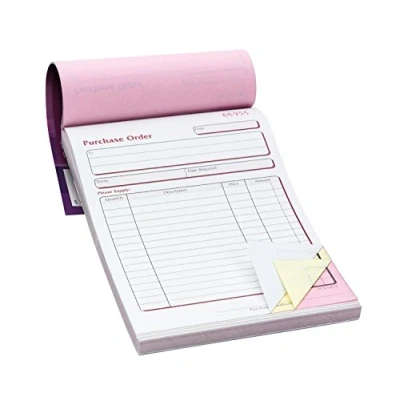 Image of PUKKA PAD NCR TRIPLICATE PURCHASE ORDER BOOK 137x203mm TCU5832. SINGLE