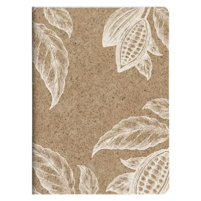 Image of Clairefontaine 83542C A Stitched Sewn Notebook Paper Cover with Cocoa Shells A5 14.8x21 cm 96 Lined Pages 90g Ivory Jeans&amp;Cocoa Collection 3 visuals random delivery
