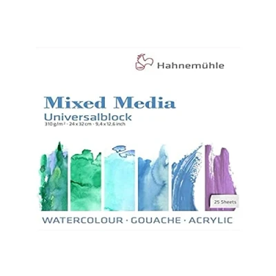 Image of Hahnemühle Universal Block Mixed Media Pad 24 x 32 cm