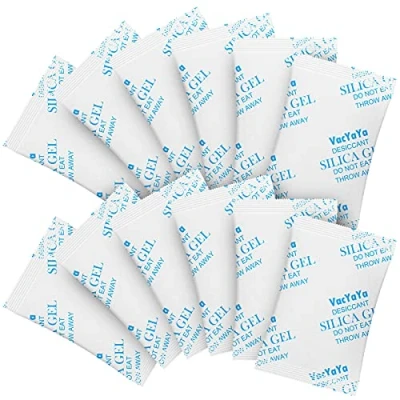 Image of VacYaYa 5 Gram(200Packs) Food Grade Moisture Absorber Silica Gel Desiccant Packets for Storage,Desiccant Packs Safe