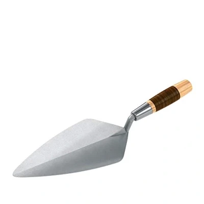 Image of Bon 72 555 Brick Trowel Forged 11 inch Narrow London Leather Handle