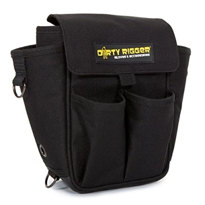 Image of Dirty Rigger Tech Pouch V2 Tool Bag with Rugged Extra Strong Nylon Pockets Black
