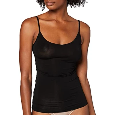 Image of Sloggi Women&#039;s EVER Cosy Spaghetti Top Shirts, BLACK, L