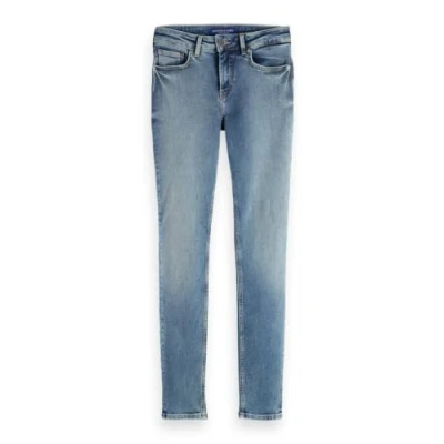 Image of Scotch &amp; Soda Women&#039;s Bohemienne Skinny Fit Jeans, Blue Draft, 30W x 30L