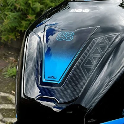 Image of Resin Bike Stickers 3D Motorcycle Compatible with Suzuki GSX 8S 2023. Tank Protector Protection from Bumps and Scratches. Gadget Moto