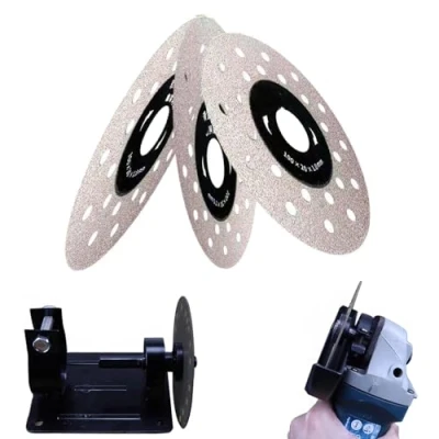 Image of 4 Inch Porous Widened Cutting Blade for Stone Ceramic,Diamond Tile Grinding Wheel Disc Angle Grinder (3Pcs)