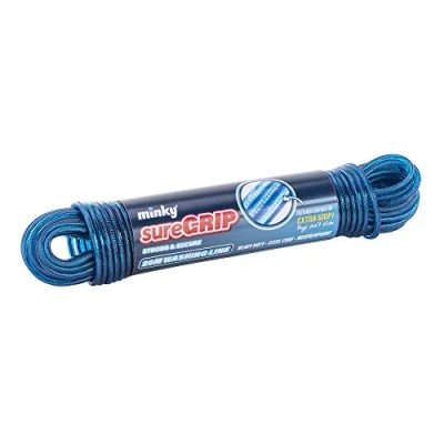 Image of Minky VT21090100 Sure Grip Washing Line, Blue, 20 m