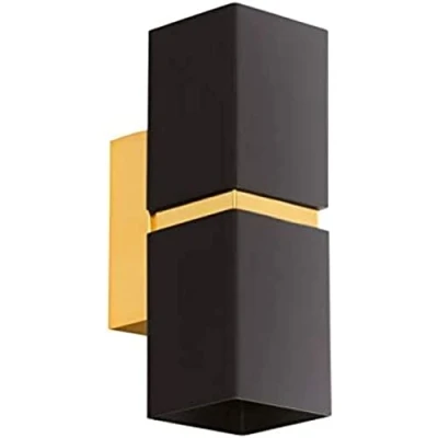 Image of Eglo 95373 PASSA Wall Light in Black and Gold