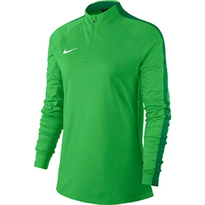 Image of NIKE Women&#039;s Academy 18 Drill Top, Tour Yellow/Anthracite/Black, S UK