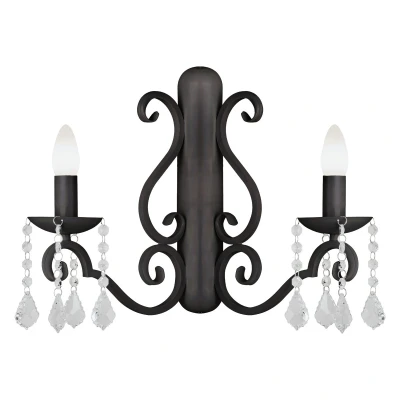 Image of Diadema Candle Wall Lamp Black