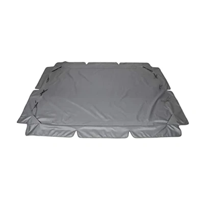 Image of swing chair canopy Replacement 3 Seater Garden Seat Cover Hammock Waterproof Rip Proof for (Grey, Large)
