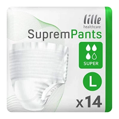 Image of Lille Healthcare Suprem Pants Super Large (1750ml) 14 Pack Incontinence Protection