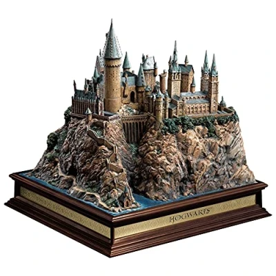 Image of The Noble Collection Harry Potter Hogwarts School Sculpture 12.6 in (32cm) Resin Statue of Castle Officially Licensed Film Set Movie Props Gifts