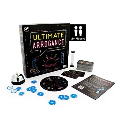 Image of Ginger Fox Ultimate Arrogance High Stakes Party Card Game Of Bluffing &amp; Deception Suitable For Ages 12+