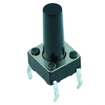 Image of 6 x mm Momentary PCB Tactile Switch 13mm Height (Pack of 10)