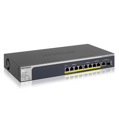 Image of NETGEAR 10 Port 10GB Switch (MS510TXPP) Smart Managed Multi Gigabit PoE 8x PoE+ at 180 W, 1 x 10G, 10G SFP+ Desktop or Rackmount, and Limited Lifetime Protection