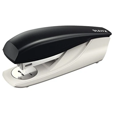 Image of Leitz 55000195 Stapler, 30 Sheet Capacity, Black, Ergonomic Plastic Body, Includes Staples, NeXXt Range, 55000095