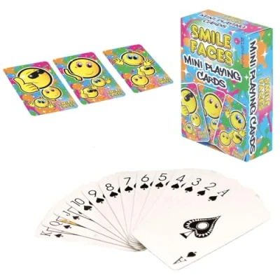 Image of Smiley Face Little Playing Cards for Kids Mini Gift Cracker Filler