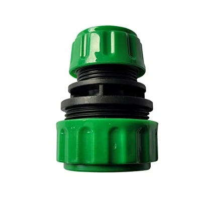 Image of 1/2 Inch 3/4 Garden Hose Connector Piece Coupling Syringe Y Tap with or without Water Stop Plastic Green (Hose to Inch)