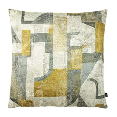 Image of Ashley Wilde Neutra Cushion Cover, Ochre/Gold, 50 x 50cm