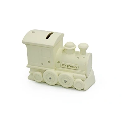 Image of Baby Gift Resin Made Train Money Box