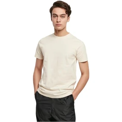 Image of Urban Classics TEE Basic Tshirt, Men&#039;s, Size: XXL, Whitesand